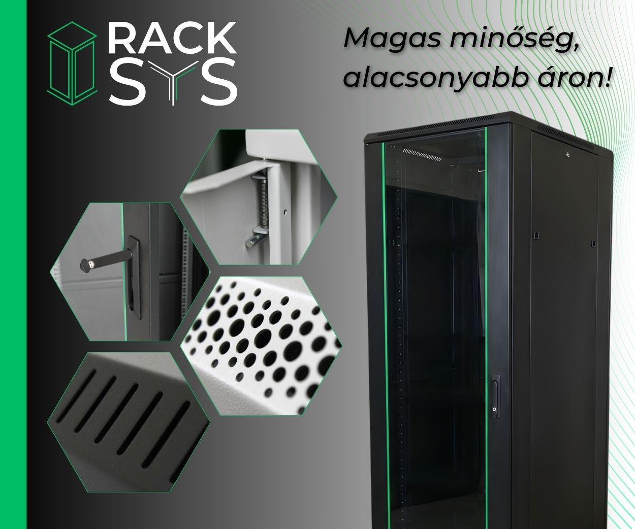 RackSys kiváló ár-érték arányú szekrények